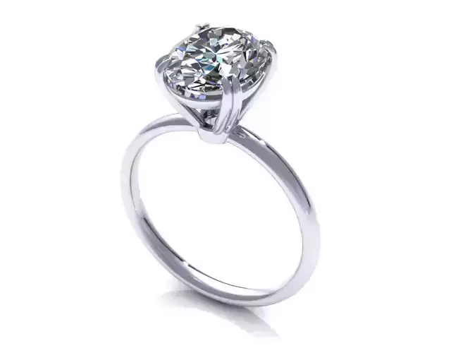 Oval Woman Wedding Ring