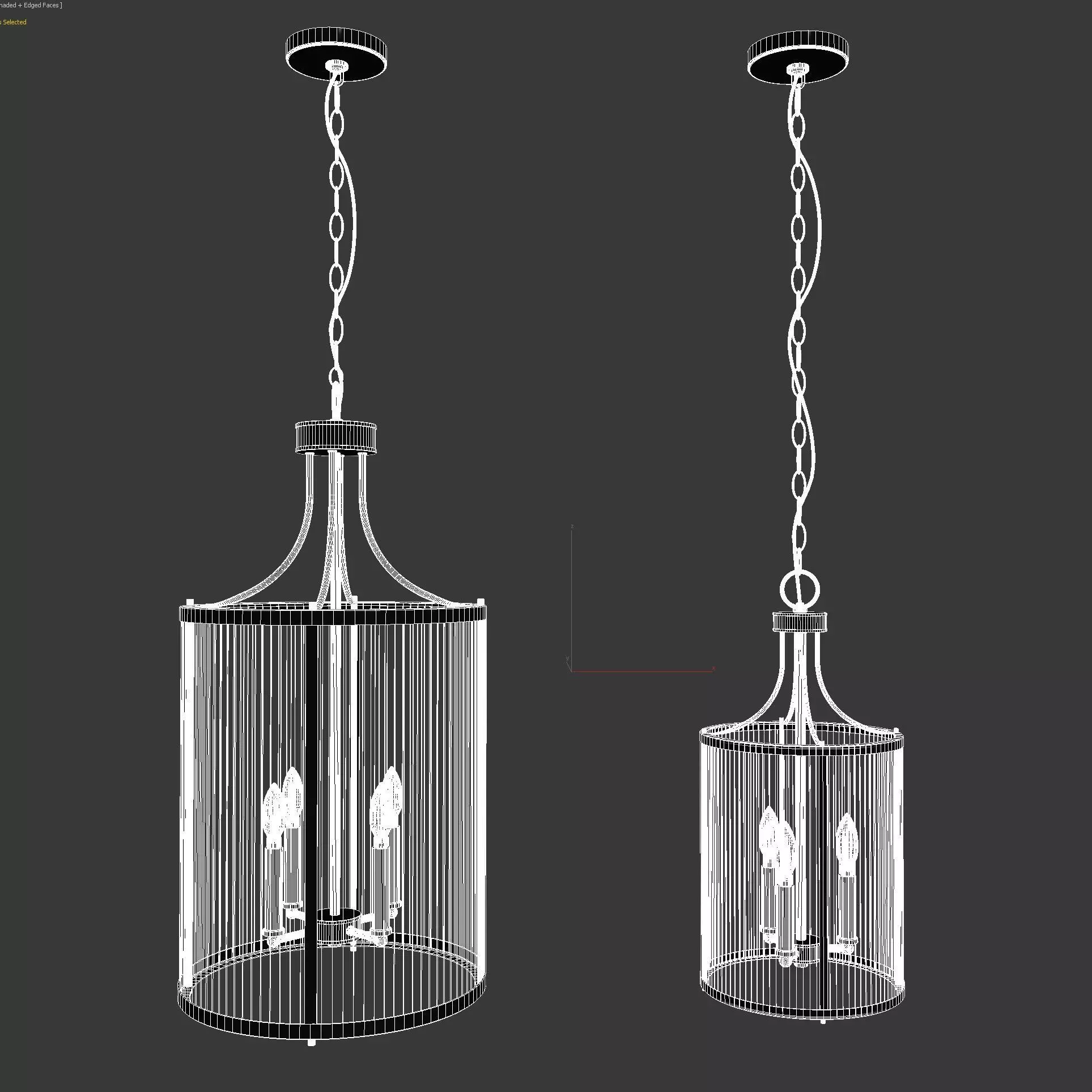 Progress lighting Gilliam ceiling light 3D model_5
