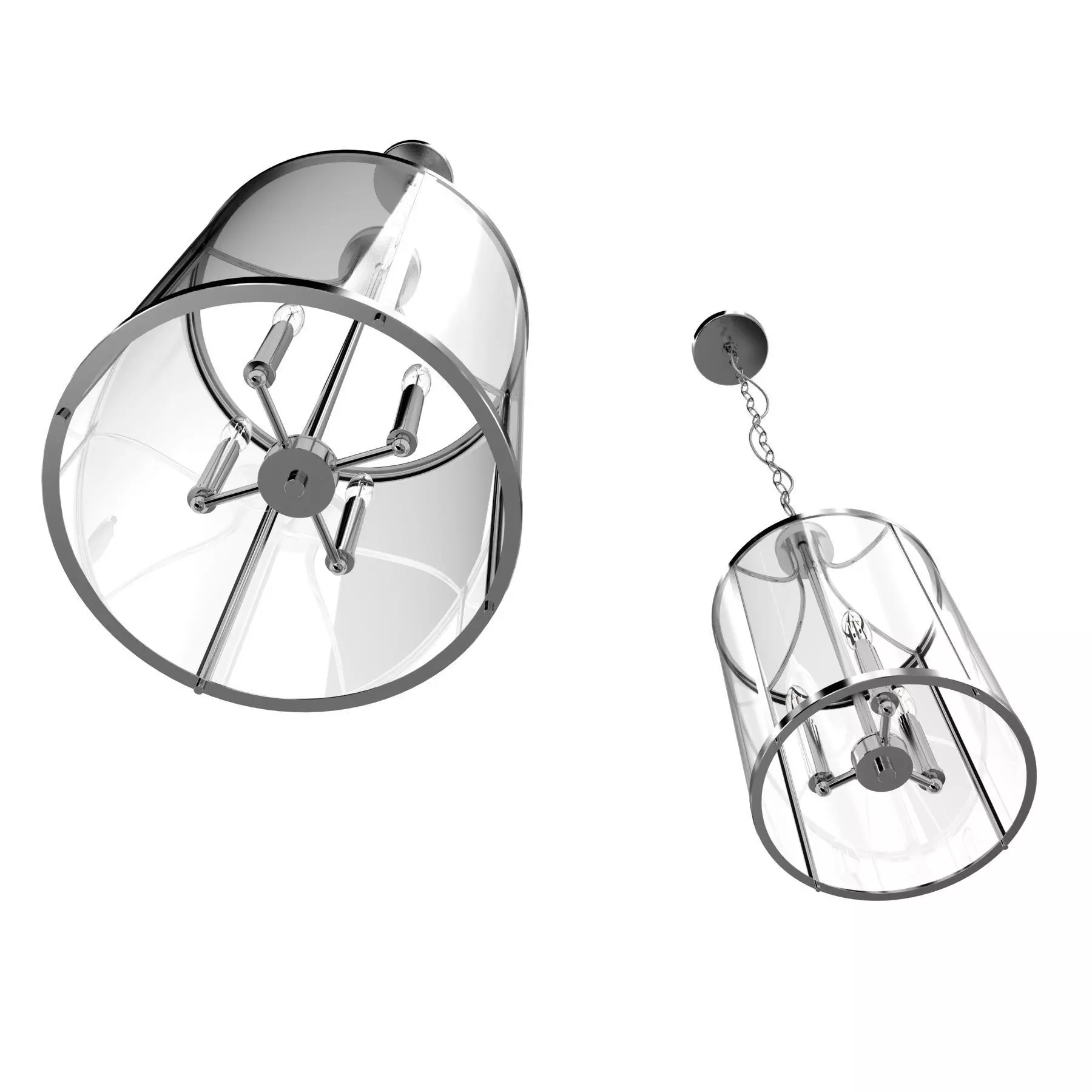 Progress lighting Gilliam ceiling light 3D model_1