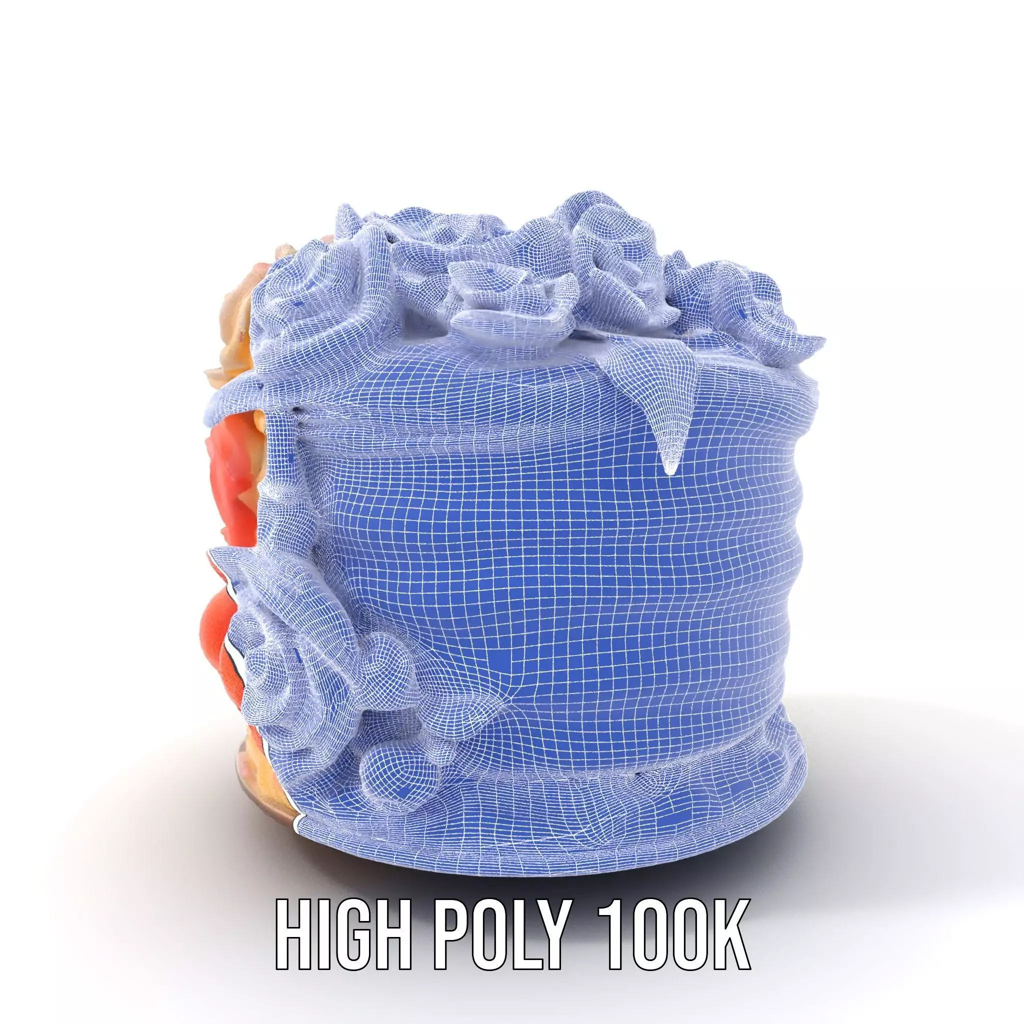 Floral Cake Design model pack Low-poly 3D model_5