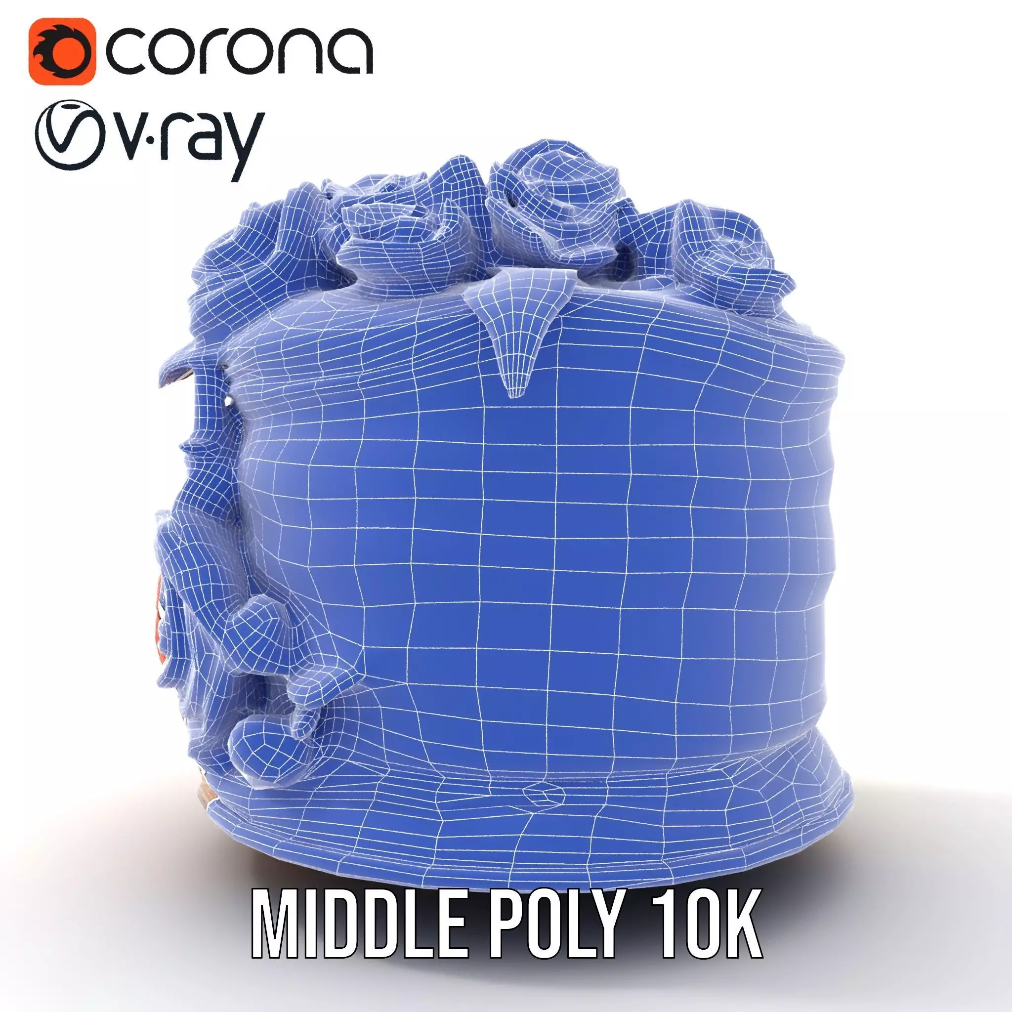 Floral Cake Design model pack Low-poly 3D model_16