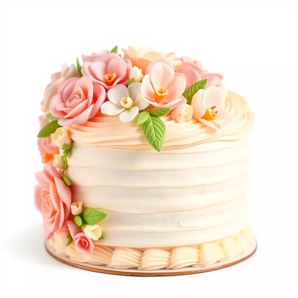 Floral Cake Design model pack Low-poly 3D model_3