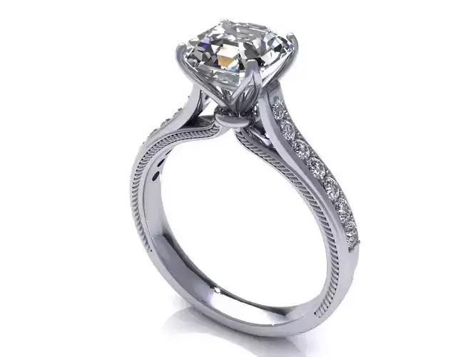 Princess Woman Diamond Ring