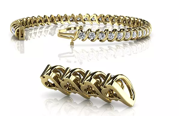 Precious Braceleted 3D print model