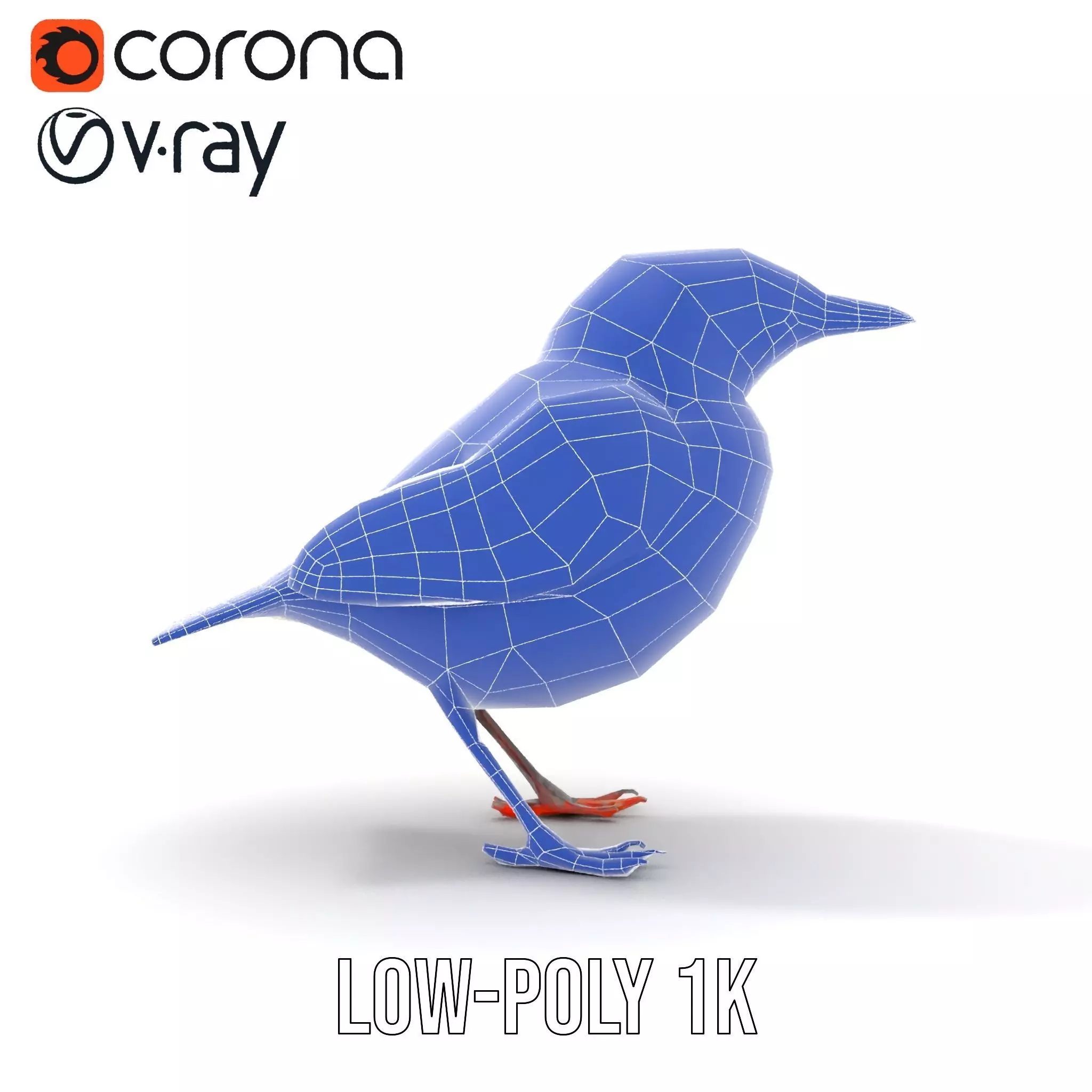 Iridescent Starling model pack Low-poly 3D model_15