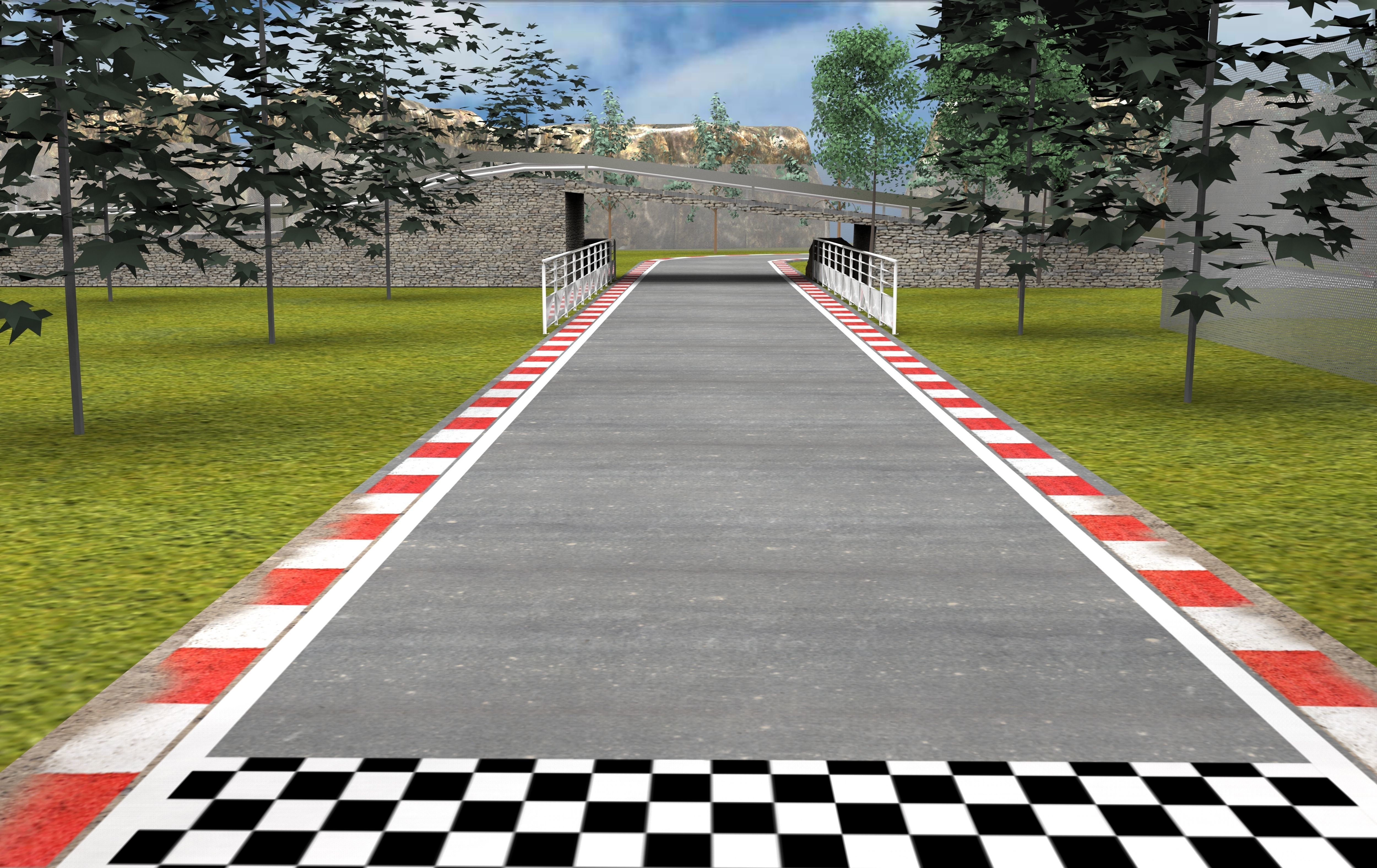 racetrack circuit 3d model