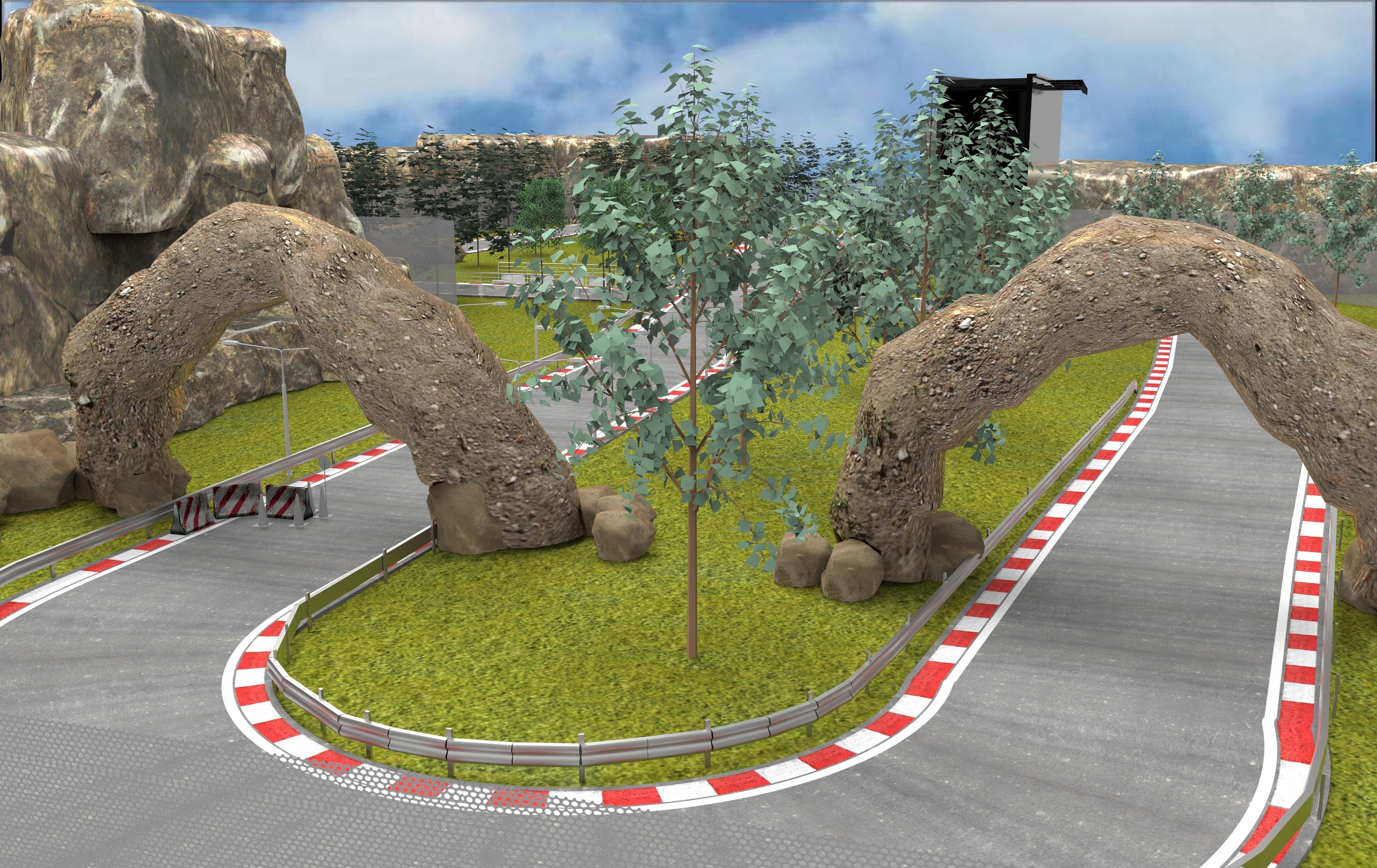 Racetrack Circuit Model Cgtrader Racetrack Circuit Model Max Obj Mtl Fbx Tga 3