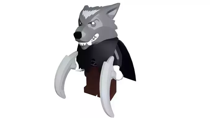 3D print minifigure - Werewolf