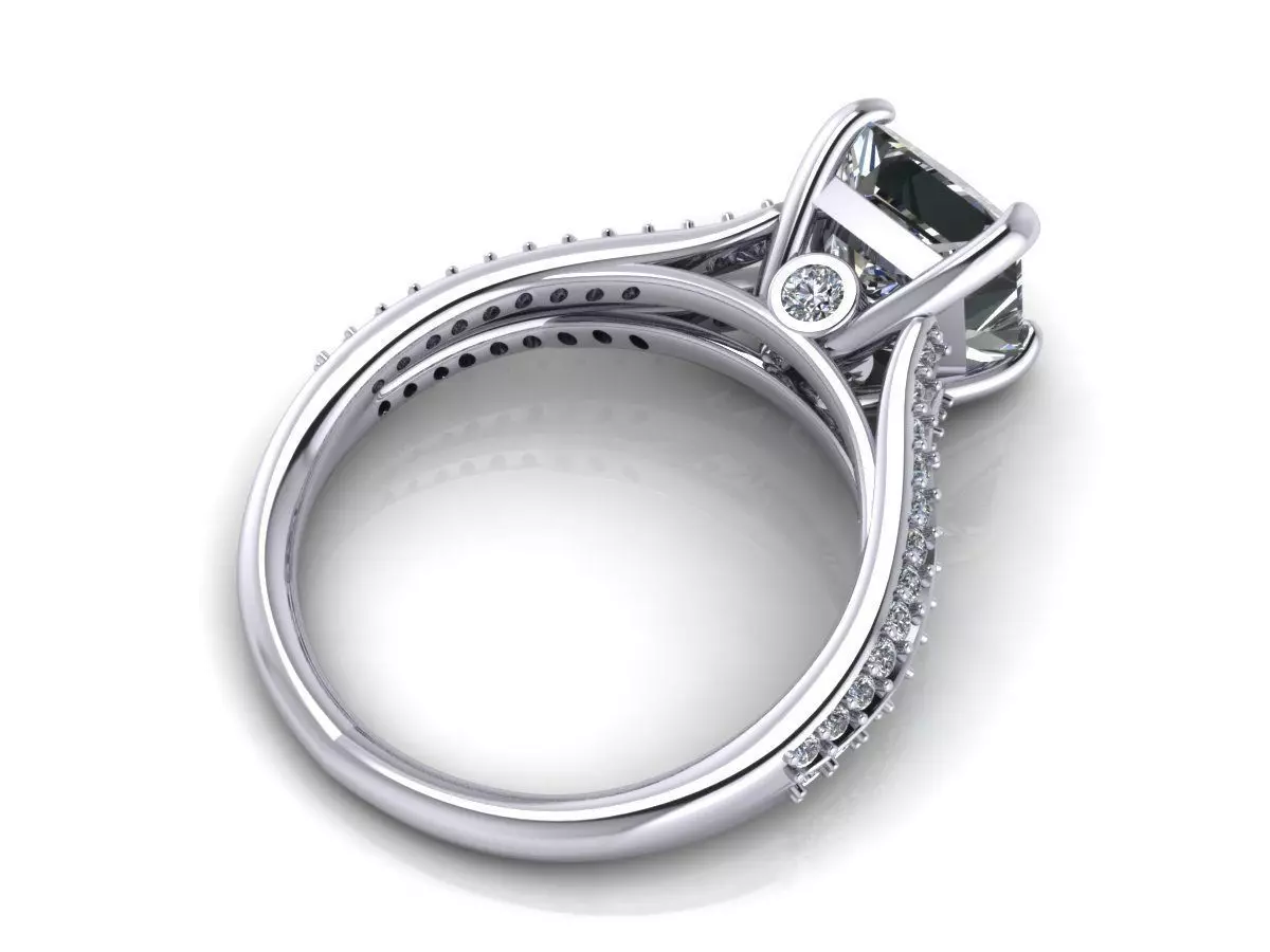 Woman Wedding Ring 3D print model_0
