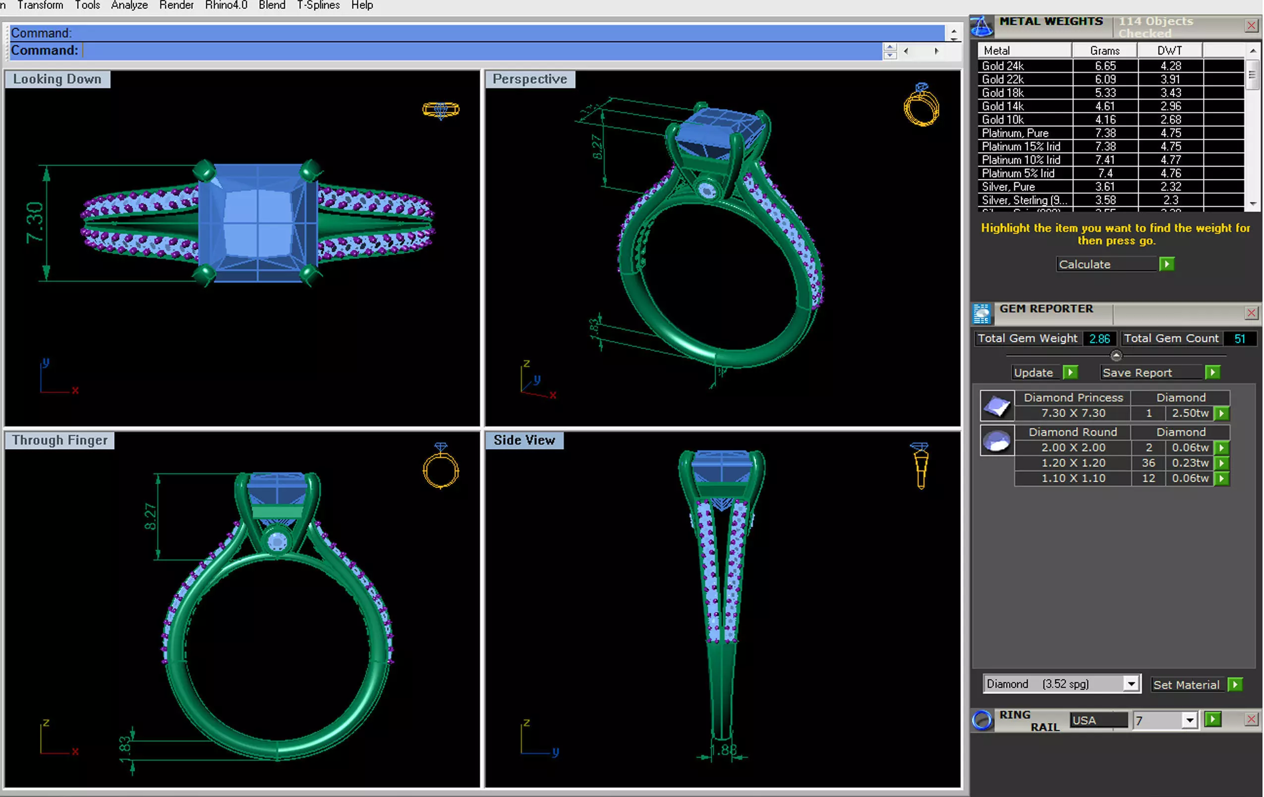 Woman Wedding Ring 3D print model_4