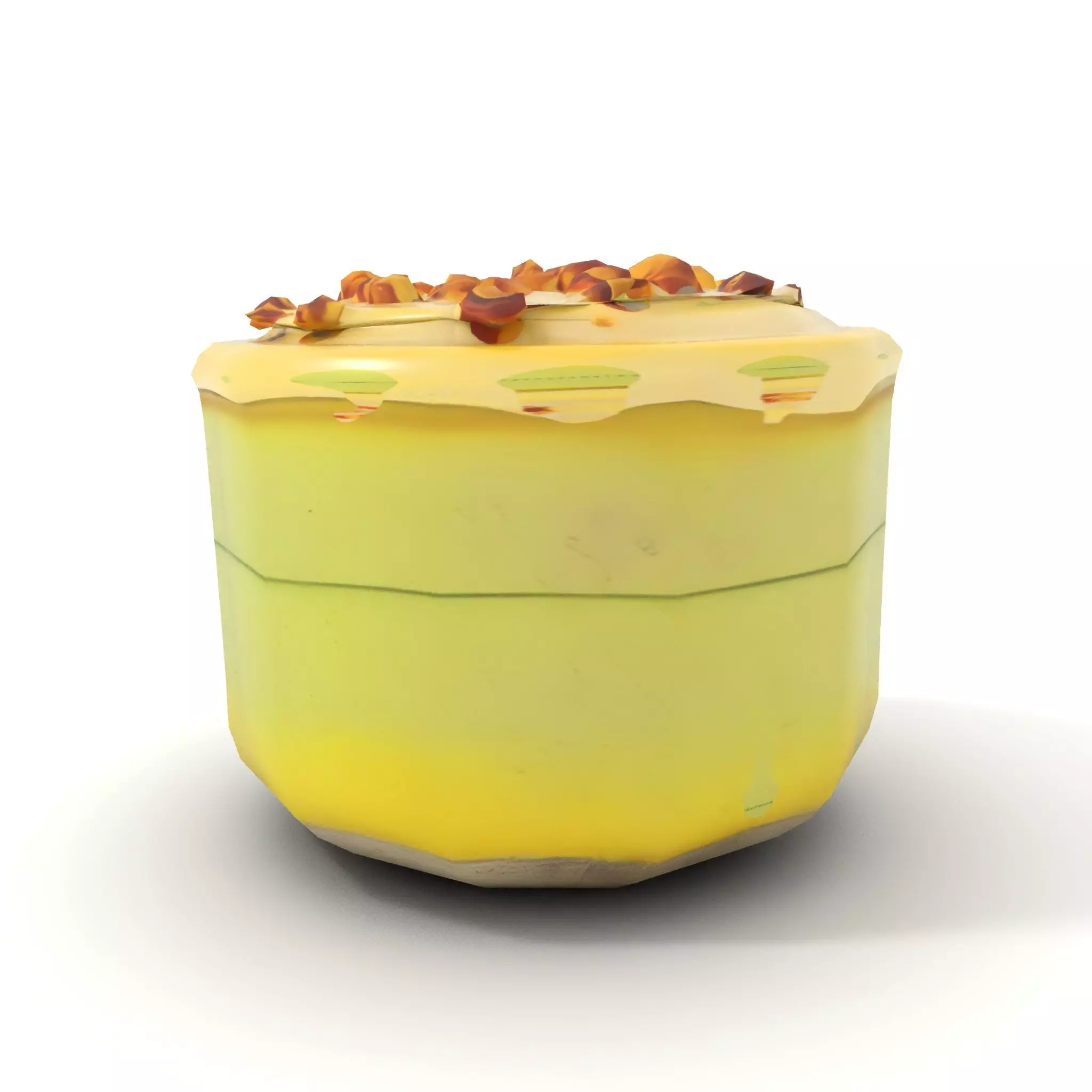 Creamy Pistachio Cake model pack Low-poly 3D model_17