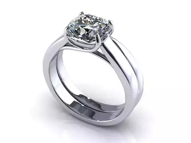 Bridal Set Emerald Wedding Ring