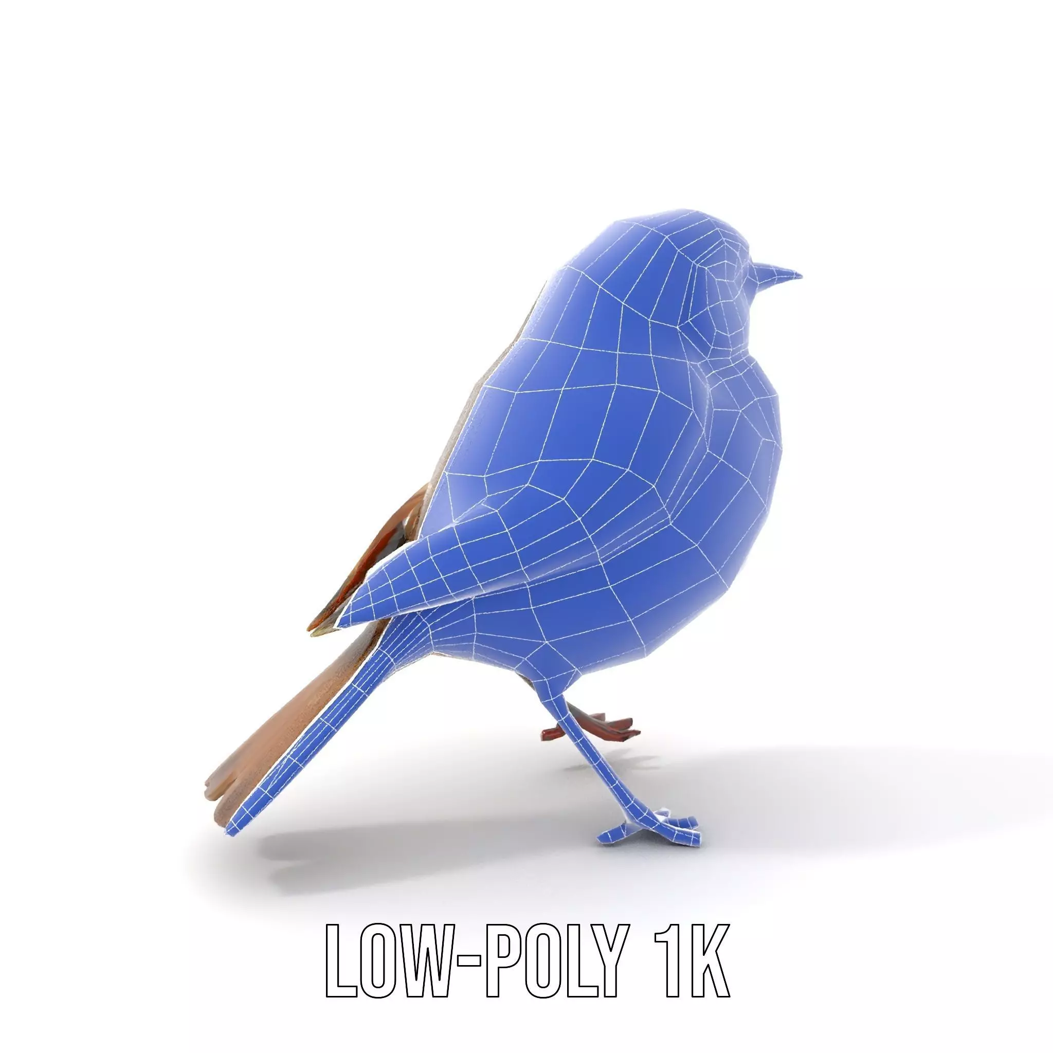Golden Feathered Bird model pack Low-poly 3D model_17