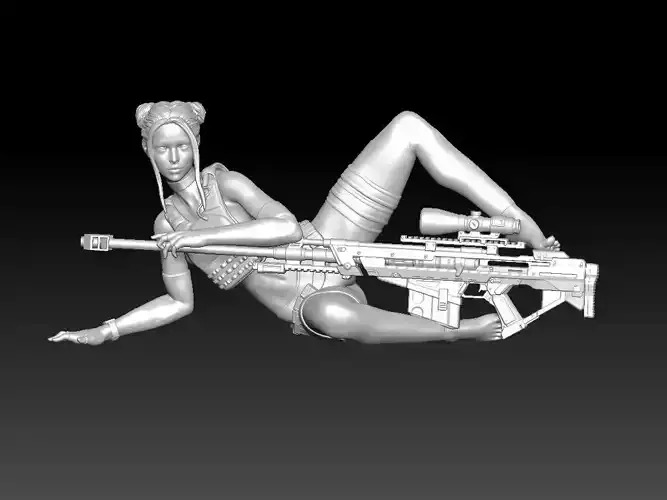sniper girl pose 2