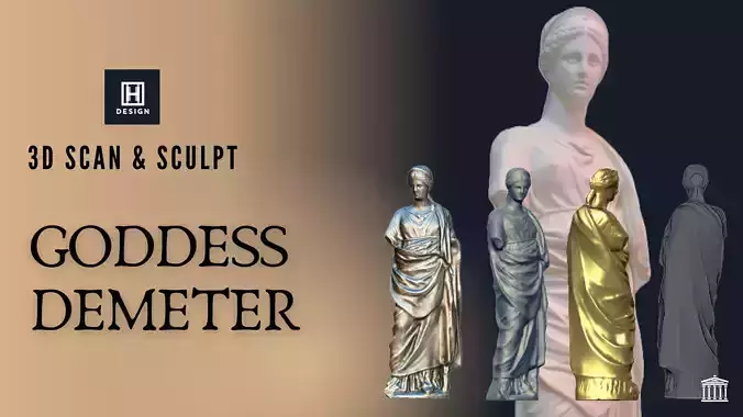 Demeter Goddess Statue 