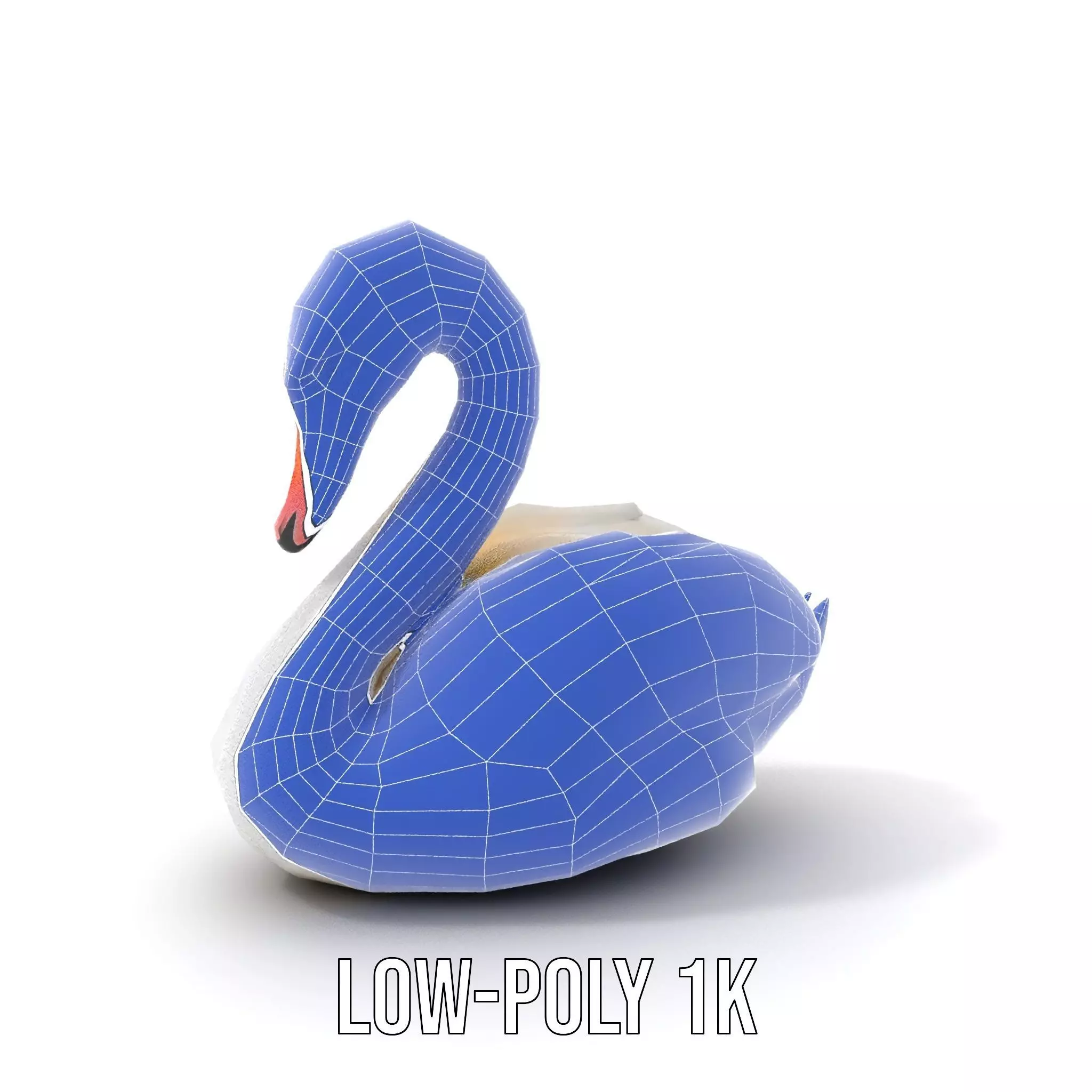 Elegant White Swan model pack Low-poly 3D model_18