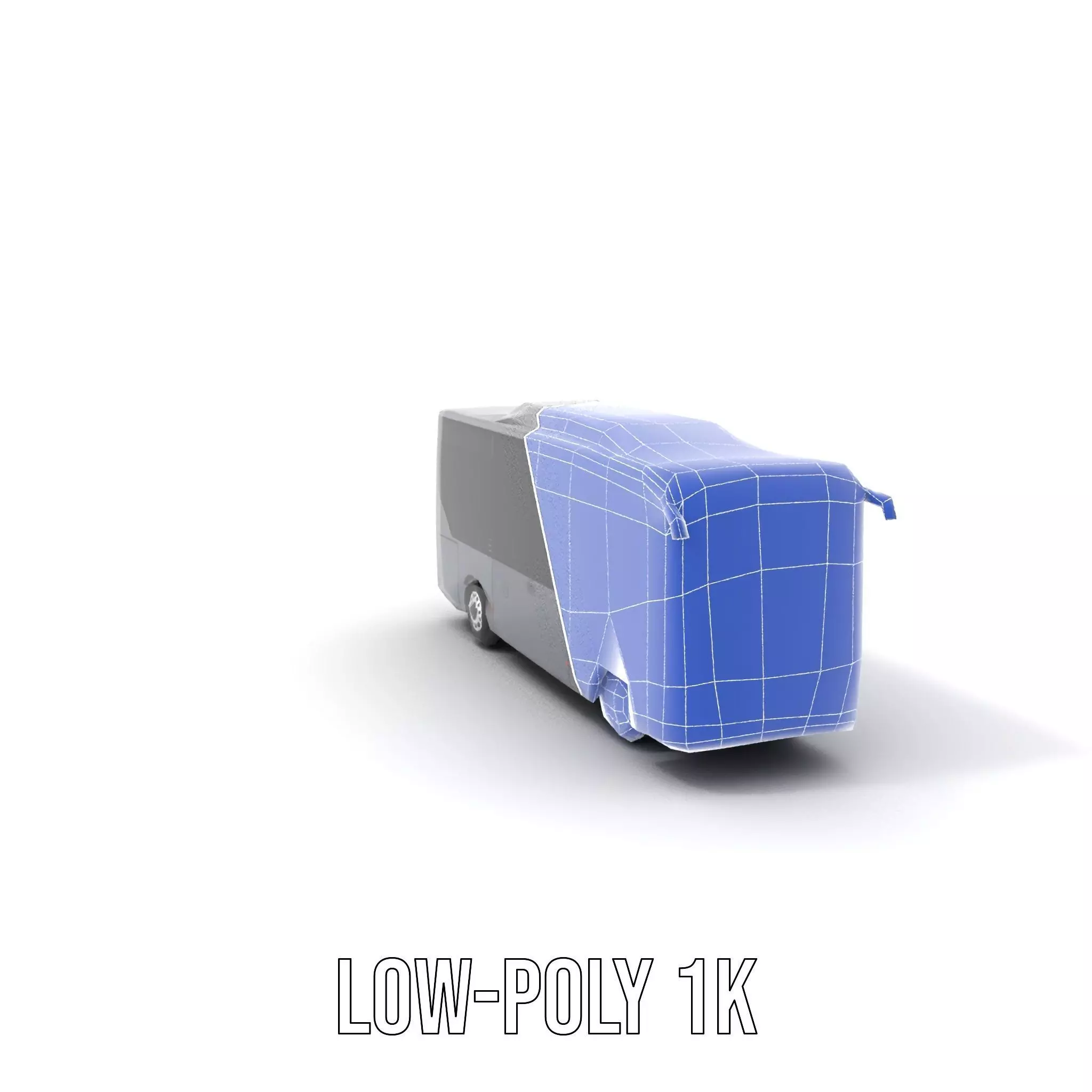 Gray Urban Bus model pack Low-poly 3D model_10