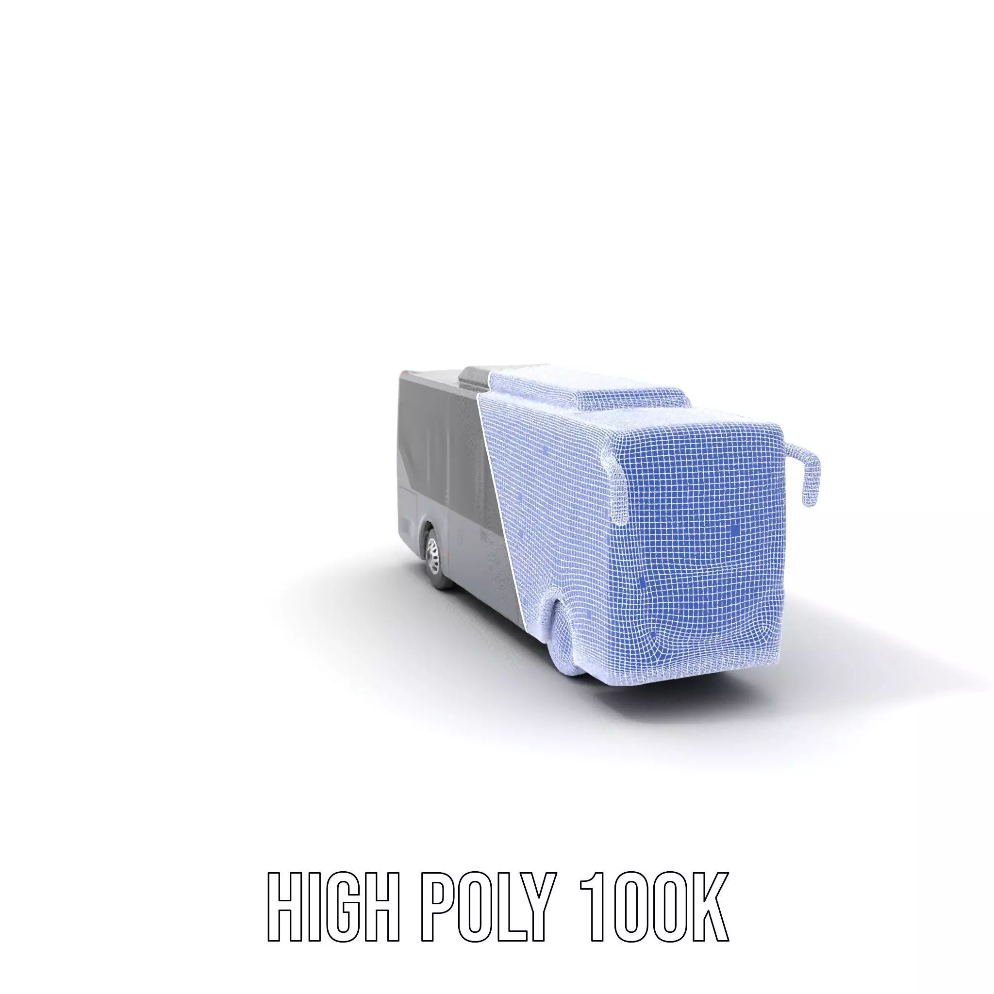 Gray Urban Bus model pack Low-poly 3D model_5
