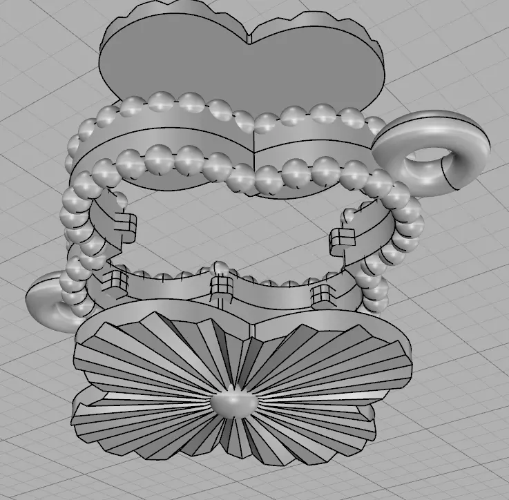 Van cleef Vintage Alhambra bracelet 3d print model 3D print model_25