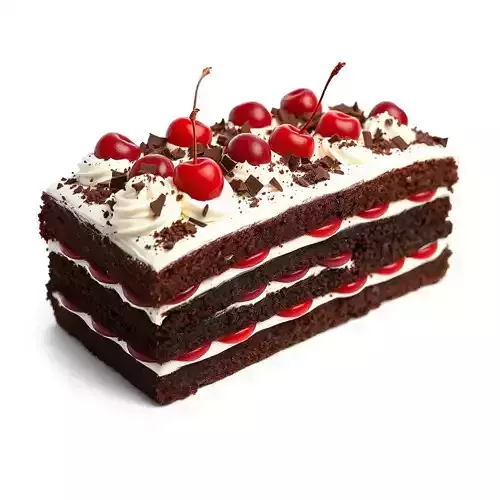 Cherry Chocolate Cake model pack Low-poly 3D model 2