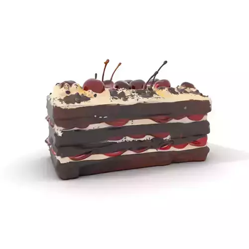 Cherry Chocolate Cake model pack