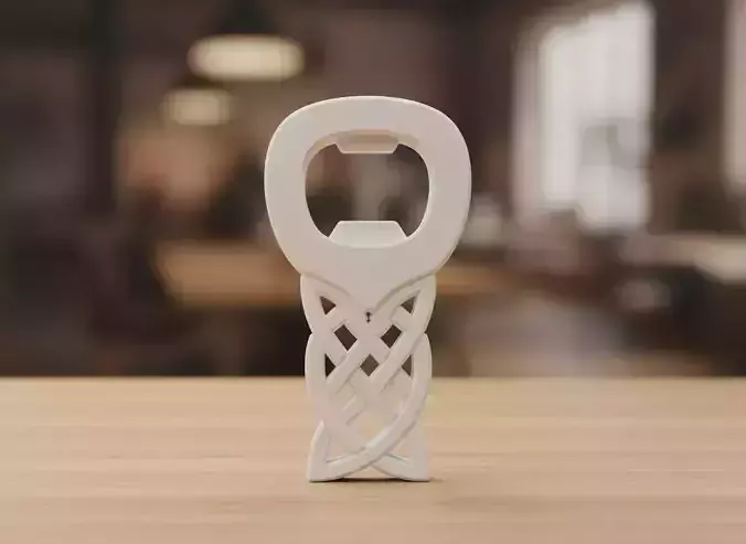 Celtic Knot Bottle Opener 3D Print Model