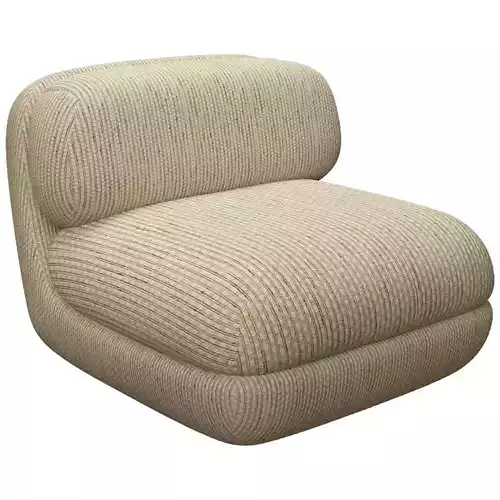 Modern Minimalist Lounge Chair  Side Table Set 