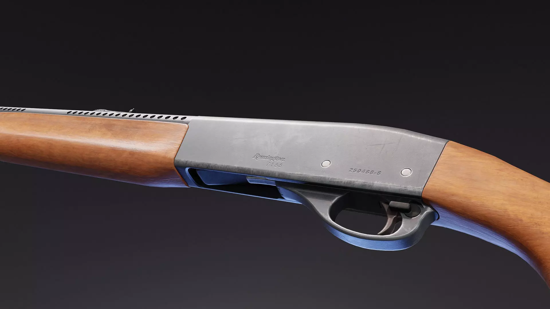 Remington Model 7188 Low-poly 3D model_6