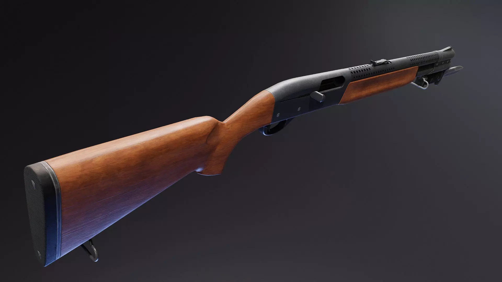 Remington Model 7188 Low-poly 3D model_7