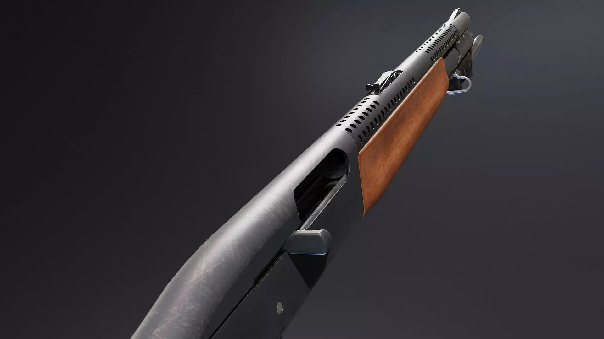 Remington Model 7188 Low-poly 3D model_4
