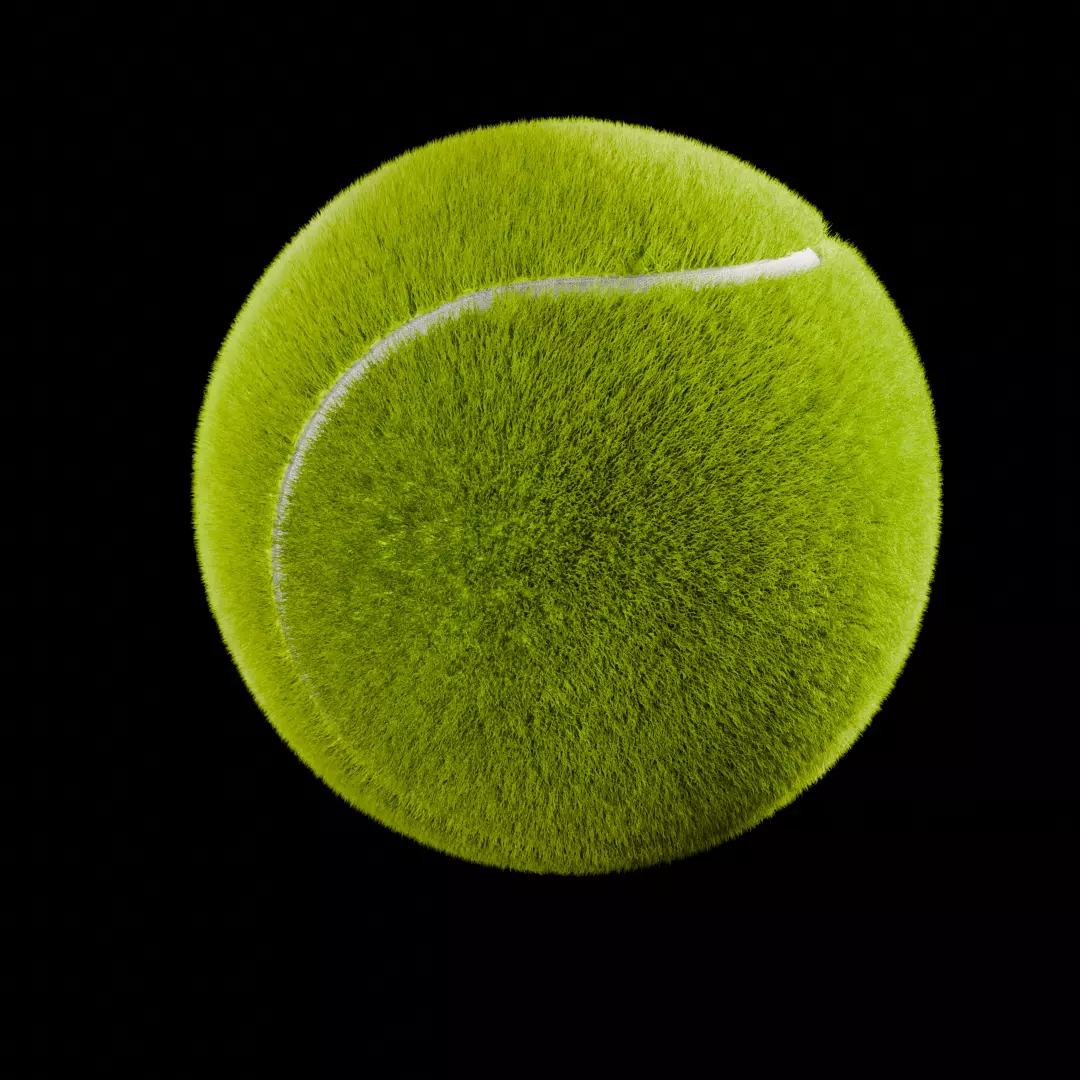 3D Tennis Ball 3D model_0