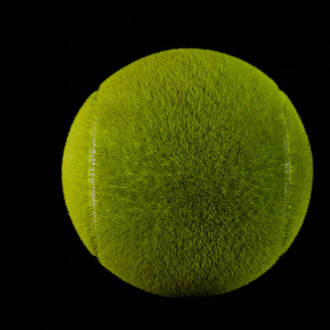 3D Tennis Ball 3D model_1