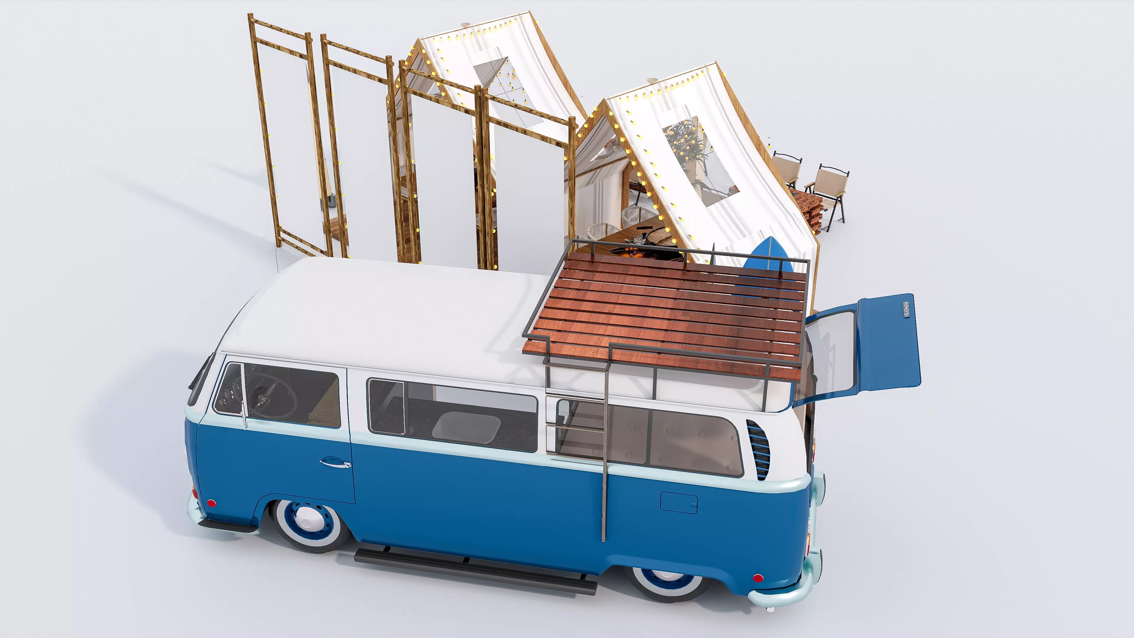 Camping Outdoor Gear pack 23 3D model_8