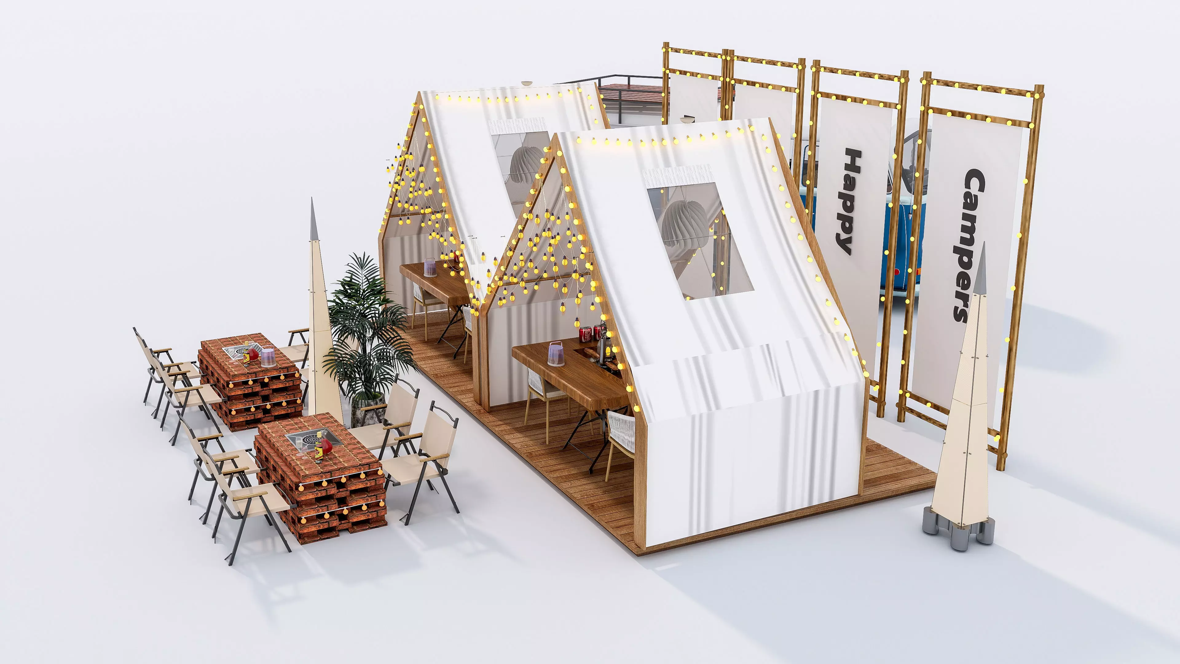 Camping Outdoor Gear pack 23 3D model_14