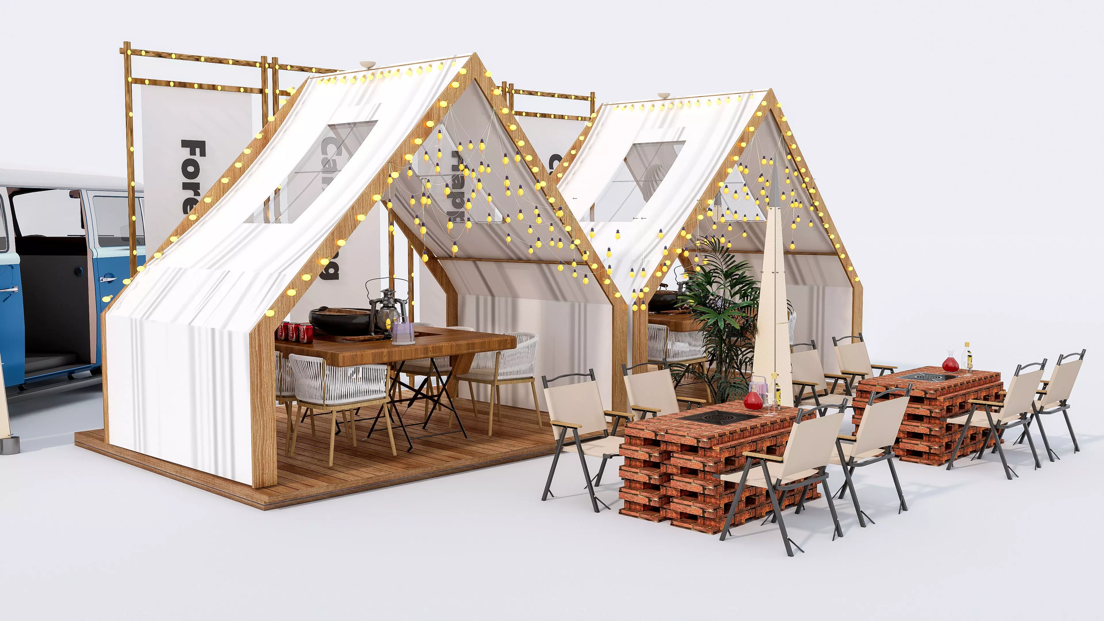 Camping Outdoor Gear pack 23 3D model_2