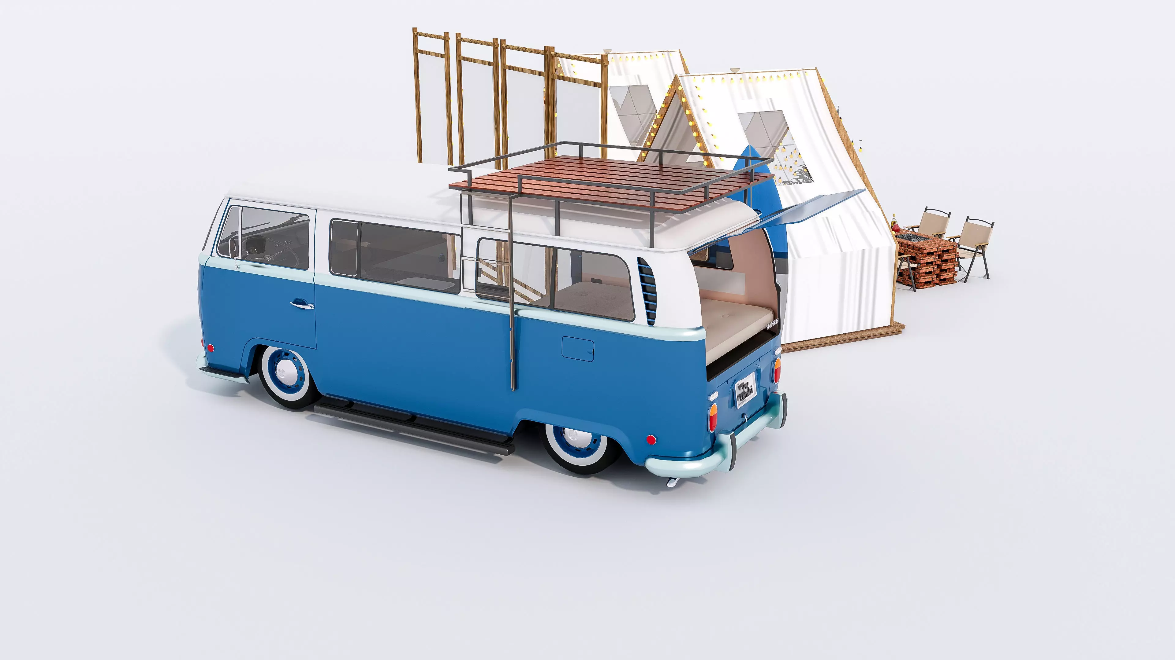 Camping Outdoor Gear pack 23 3D model_19