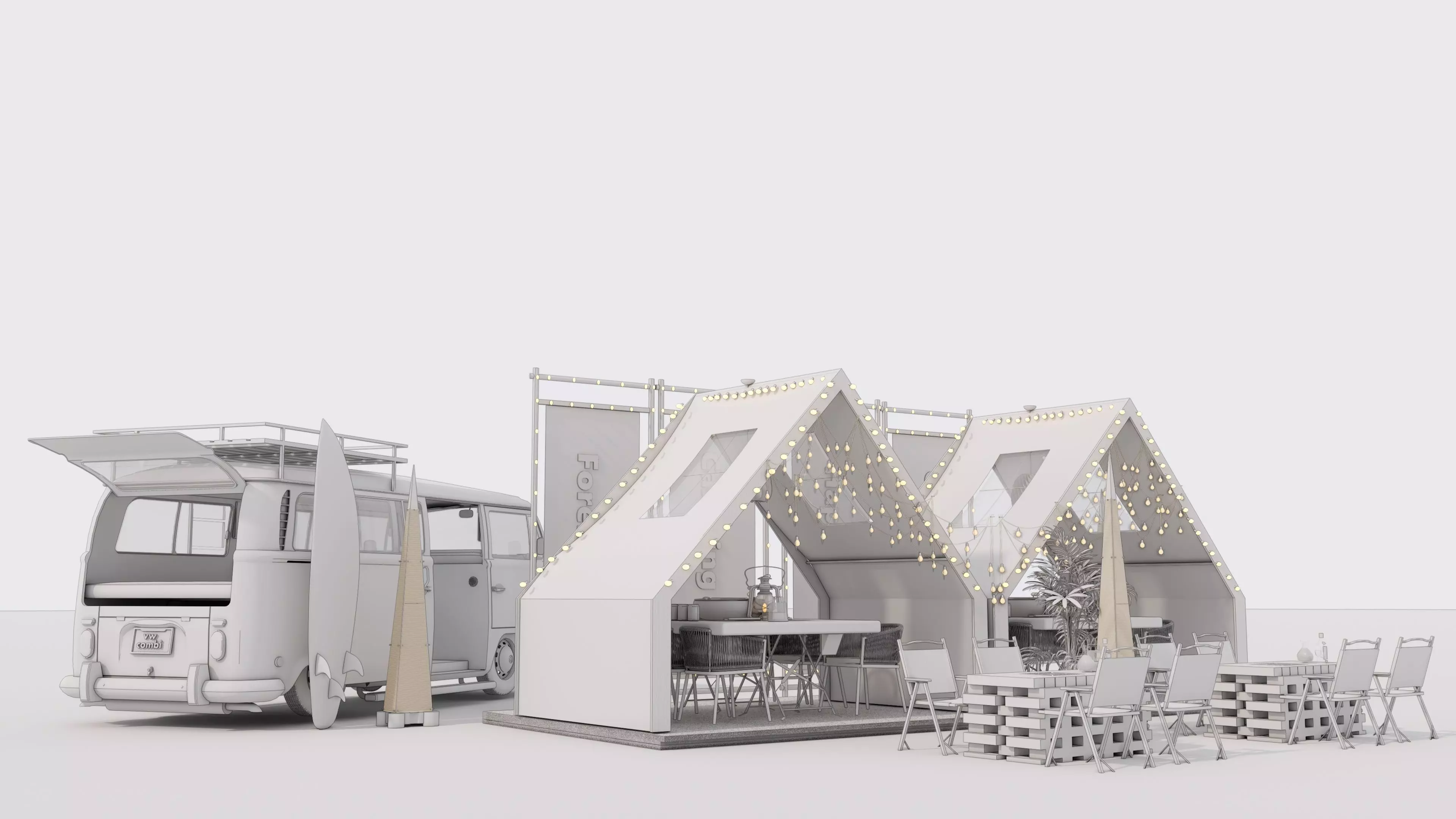 Camping Outdoor Gear pack 23 3D model_20