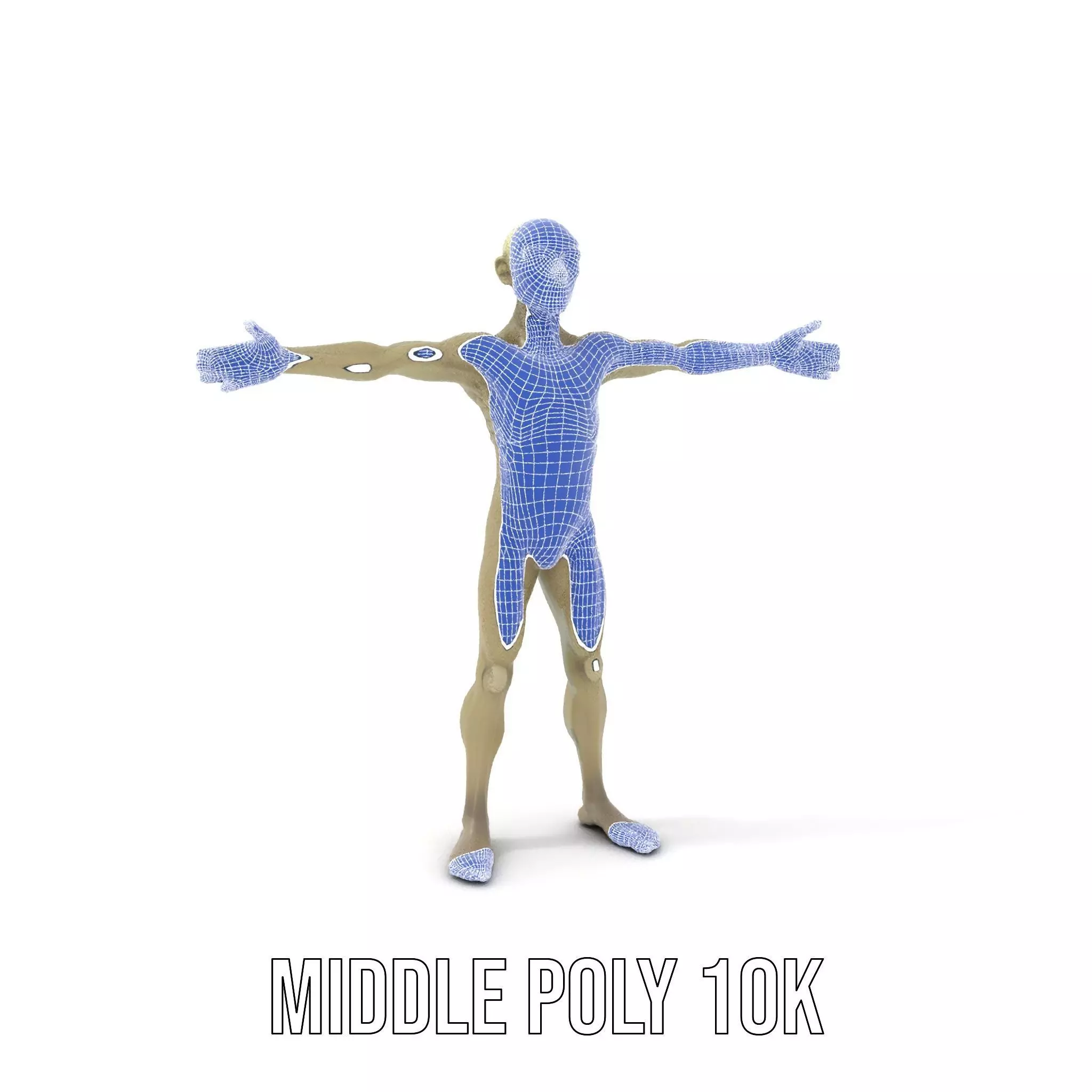 Alien Character Pose model pack Low-poly 3D model_14