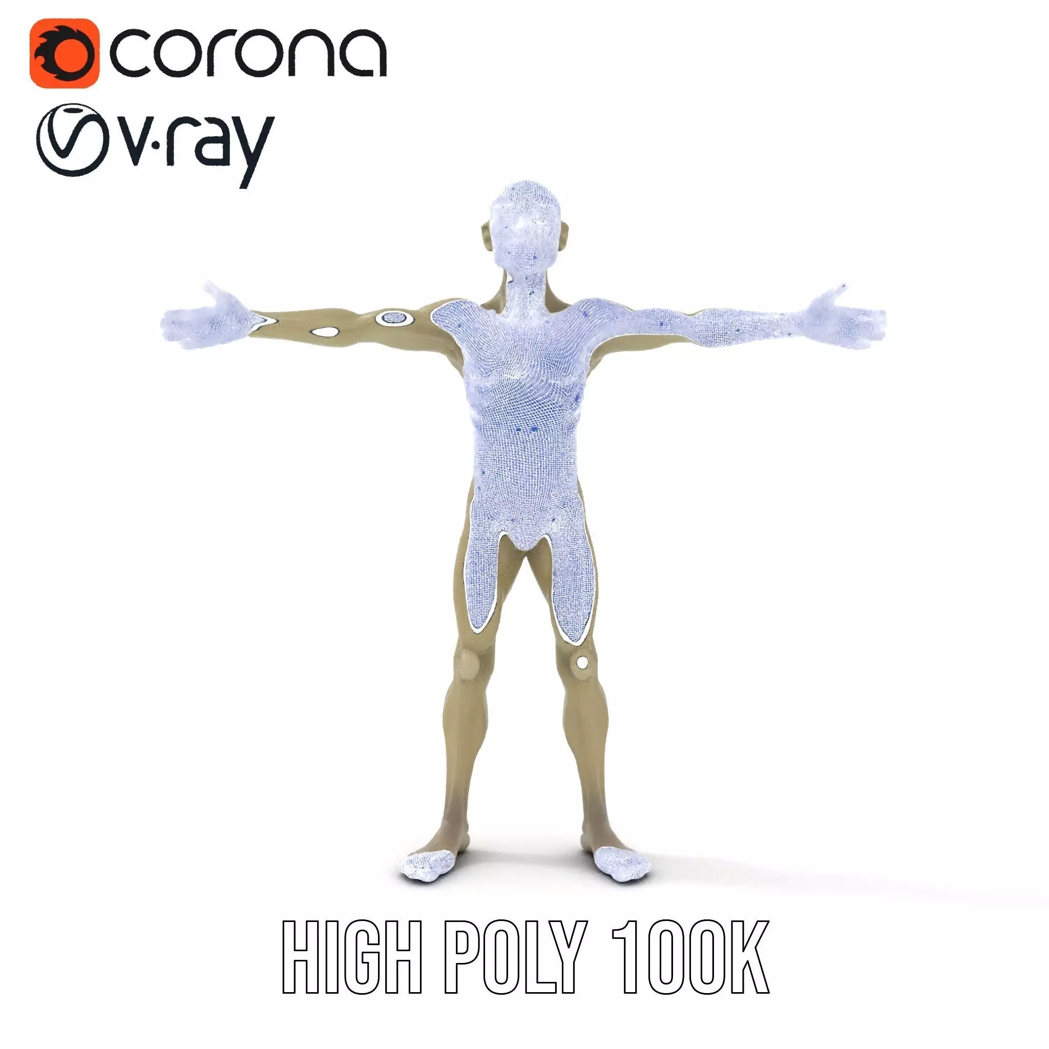 Alien Character Pose model pack Low-poly 3D model_30