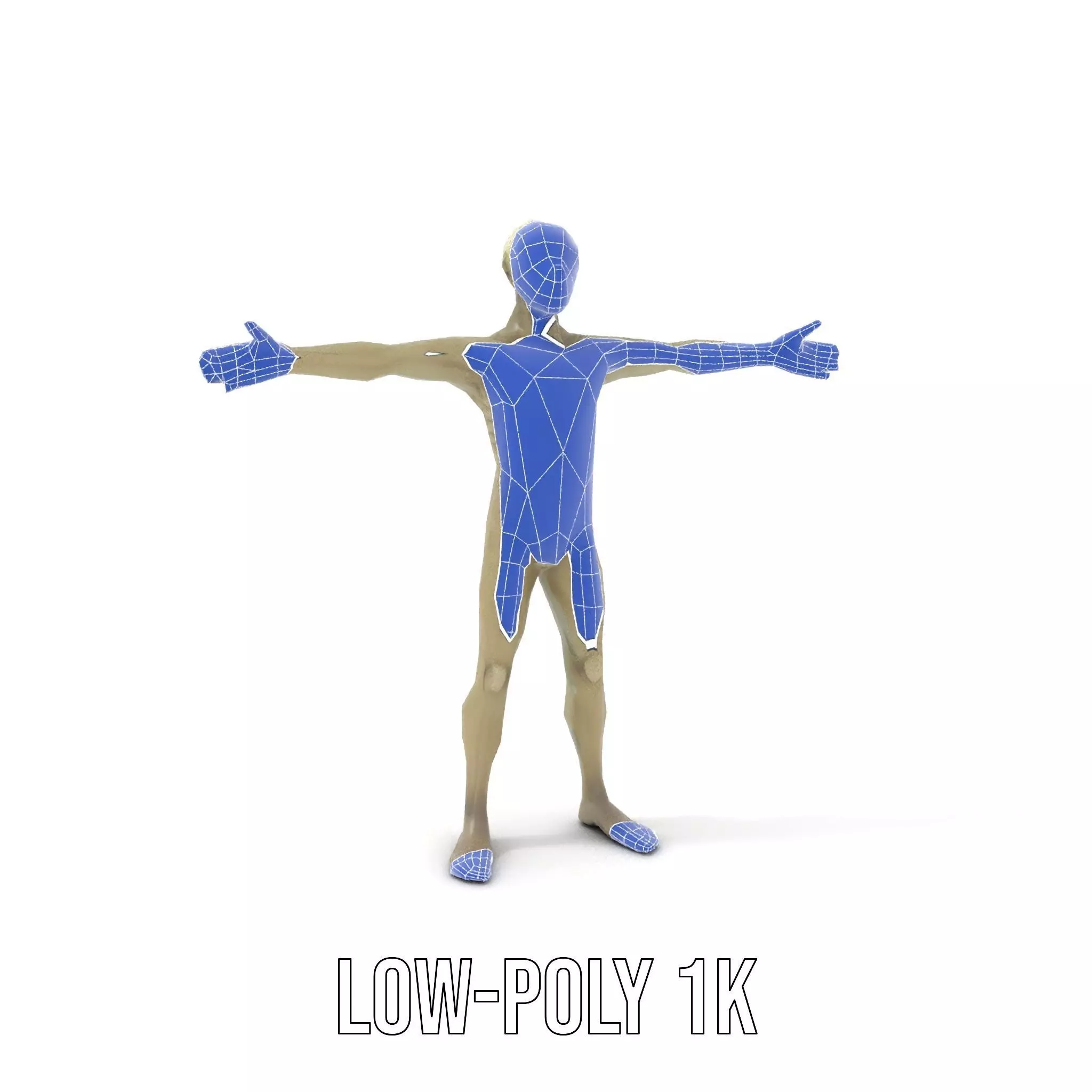 Alien Character Pose model pack Low-poly 3D model_12