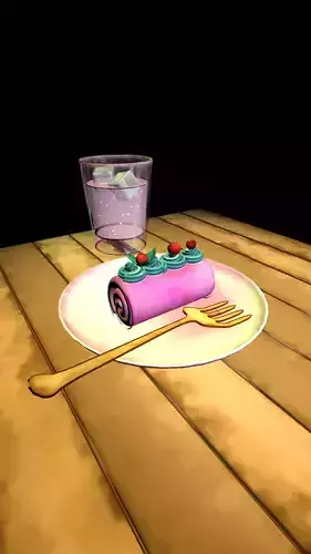 Stylized dessert 