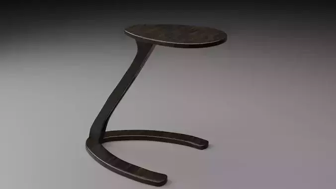 Modern Table 3D Model - Mid-Poly Game Ready