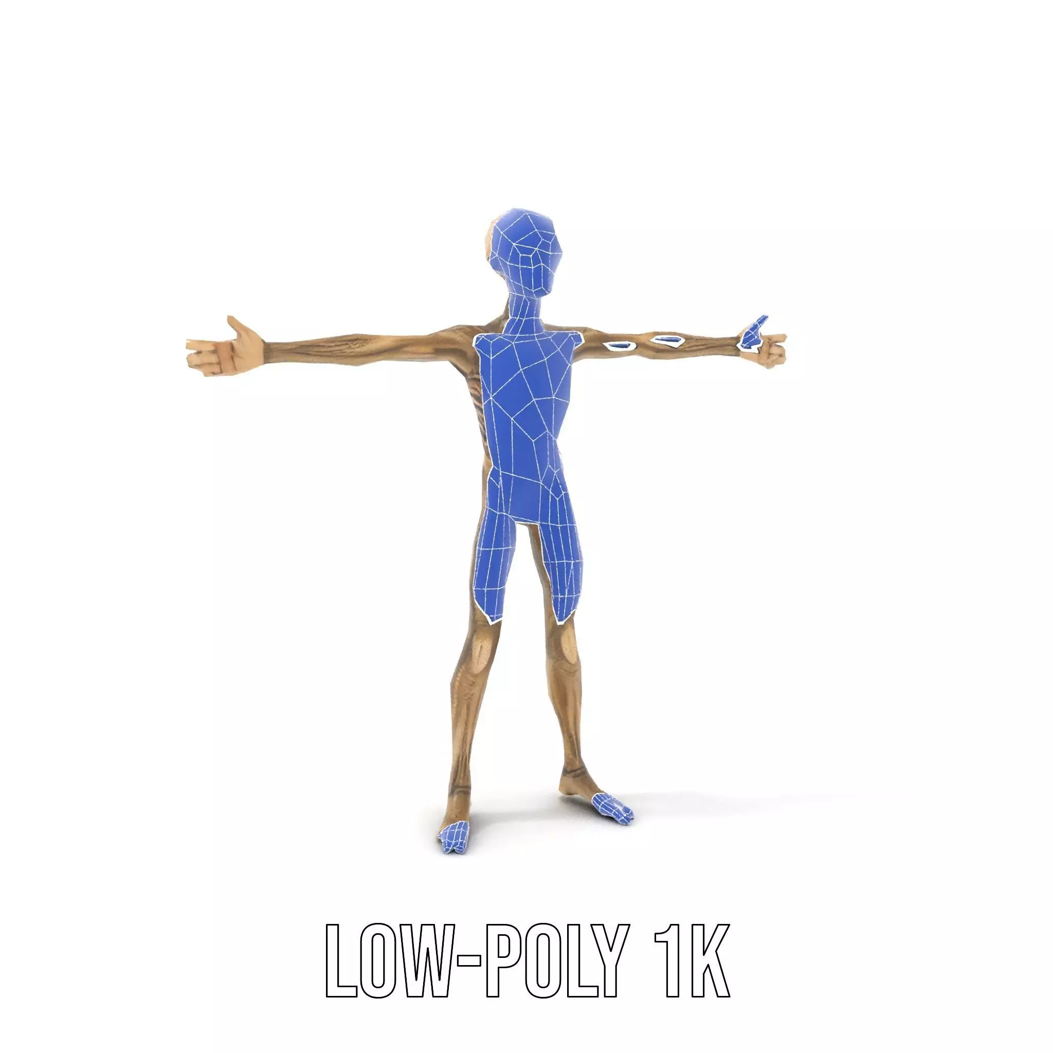 Alien Skeletal Figure model pack Low-poly 3D model_20