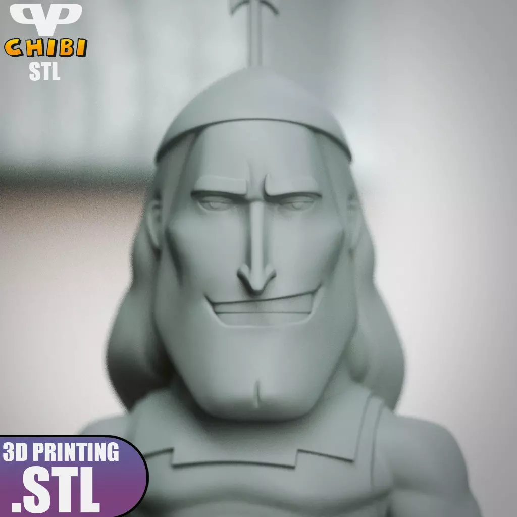 Kronk Chibi STL for 3D Printing ChibiSTL 3DXM 3D print model_4