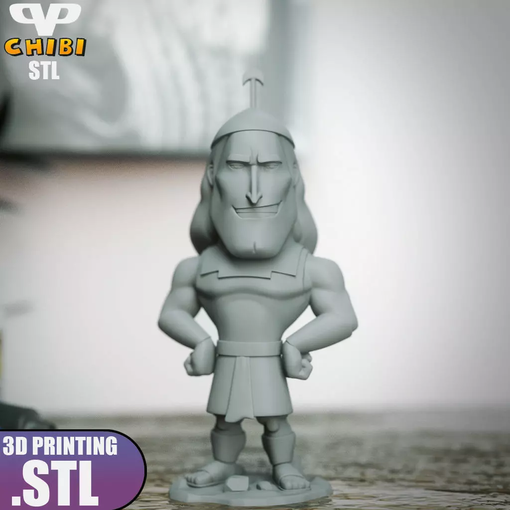Kronk Chibi STL for 3D Printing ChibiSTL 3DXM 3D print model_3