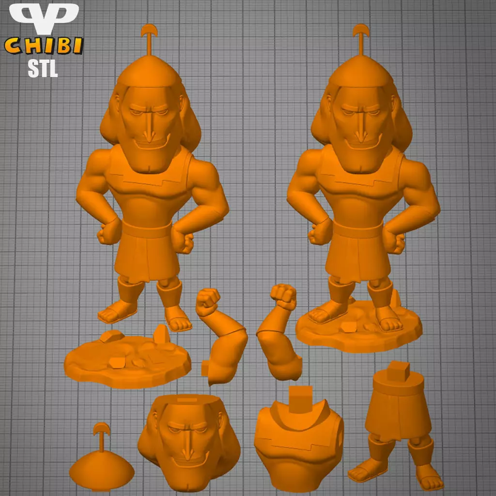 Kronk Chibi STL for 3D Printing ChibiSTL 3DXM 3D print model_2