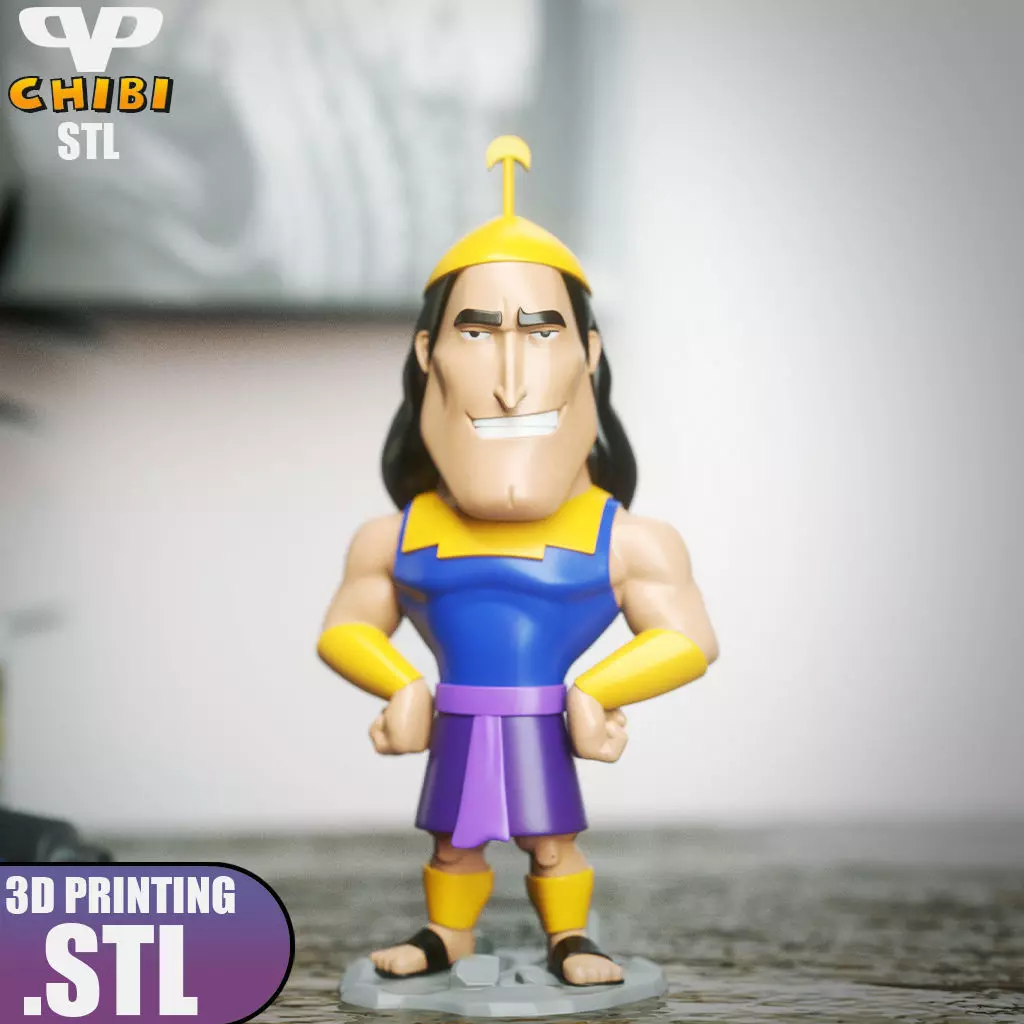 Kronk Chibi STL for 3D Printing ChibiSTL 3DXM 3D print model_0