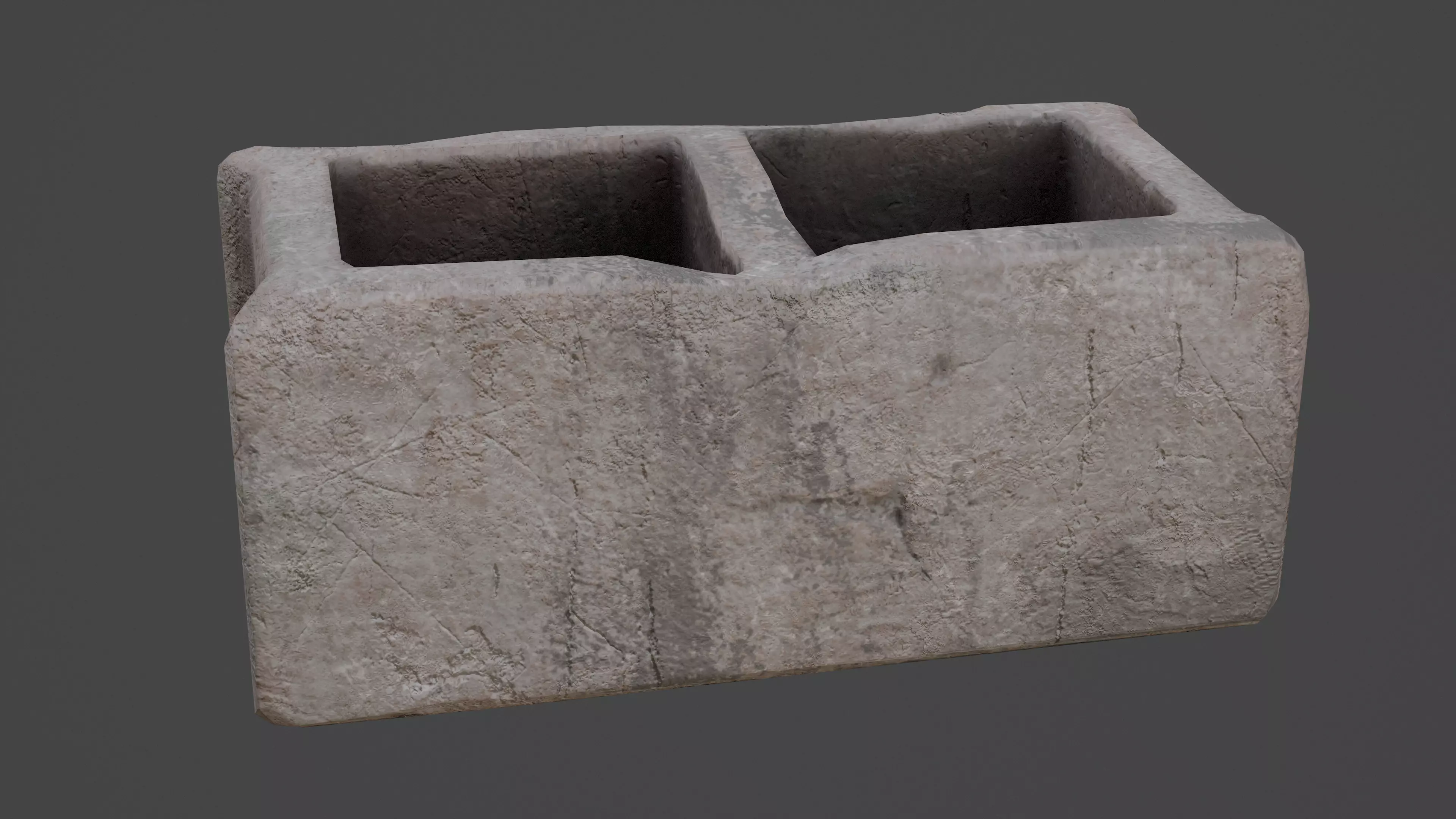 Concrete Blocks Game Ready Model Low-poly 3D model_6