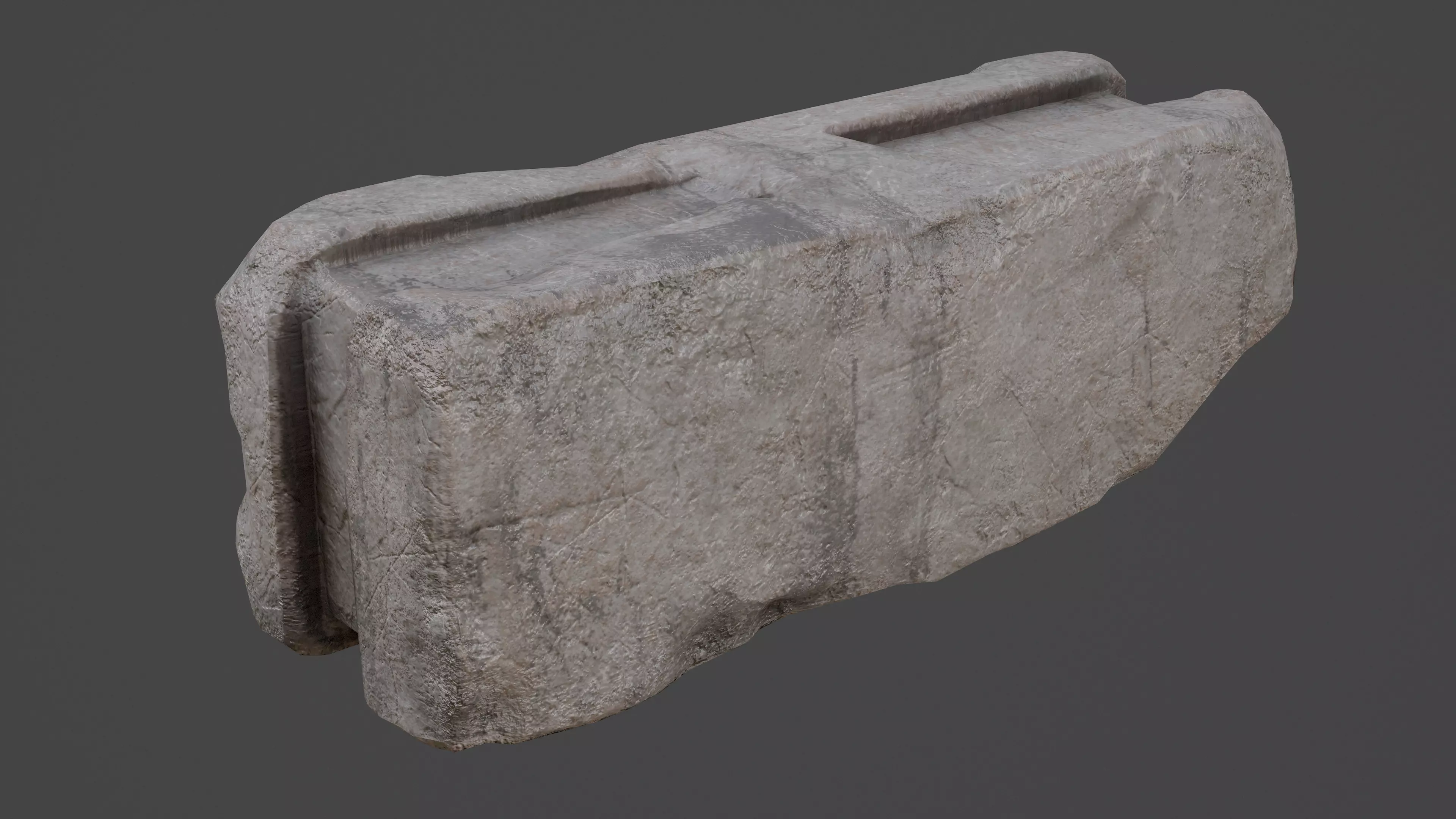 Concrete Blocks Game Ready Model Low-poly 3D model_4