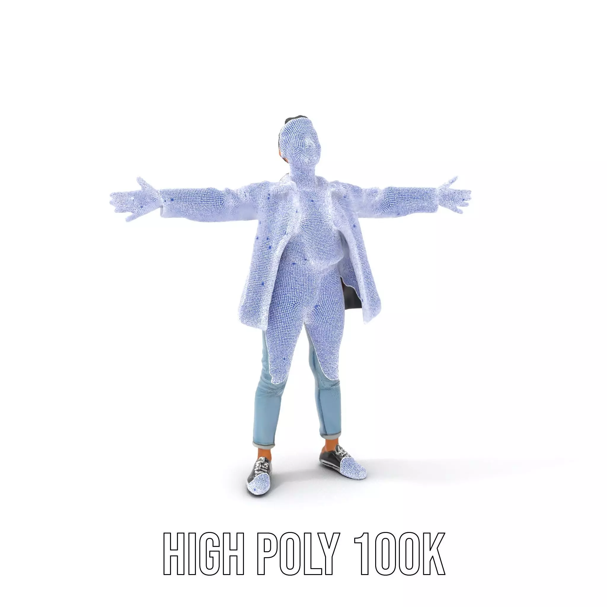 Plaid Jacket Casual model pack Low-poly 3D model_5